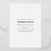 フローラポイズンロションハロウィンゴシック箔インビタット 箔招待状 (裏面)