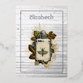 フローラポイズンロションハロウィンゴシック魔女の木 箔招待状 (正面)