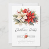 フローラポインセチアのクリスマスパーティー 招待状 (正面)