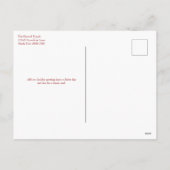 フローラポインセチアのクリスマス写真はがき シーズンポストカード (裏面)