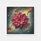 フローラポインセチア天フェスティバルデクページ スタンダードカクテルナプキン (正面)