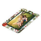 フローラポインセチア家族写真クリスマス マグネット (左側)