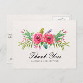 フローラポジス水彩サンキューハガキ ポストカード (正面/裏面)