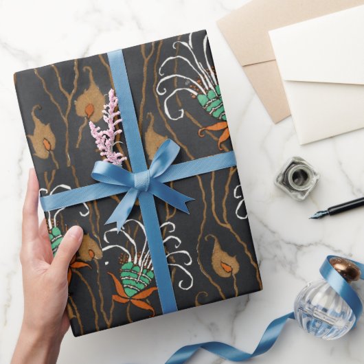 フローラポチョワパタン東洋スタイルサマルカンデ ラッピングペーパー (ギフト)