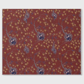 フローラポチョワール柄オリエンタルサマルカンデ ラッピングペーパー (フラット)