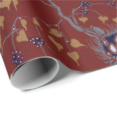 フローラポチョワール柄オリエンタルサマルカンデ ラッピングペーパー (ロールコーナー)