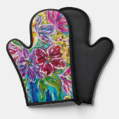 フローラポットホルダーオーブンミット 鍋つかみ (正面/裏面)