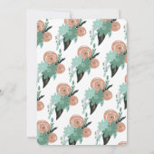 フローラポピズブーケお祝いオブライフ 招待状 (裏面)