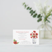 フローラポピー名刺 名刺 (スタンド正面)