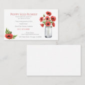 フローラポピー名刺 名刺 (正面/裏面)