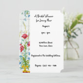フローラポピー、ポピーのブライダルシャワー招待 招待状 (スタンド正面)