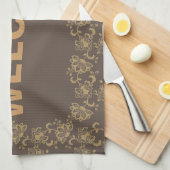 フローラマイクロファイバー切断ボード キッチンタオル (四つ折り)