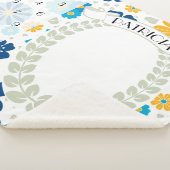 フローラマイルストーン写真プロップ シェルパブランケット (3/4)