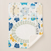 フローラマイルストーン写真プロップ シェルパブランケット (正面)