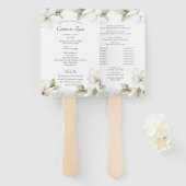 フローラマウンテン結婚式 プログラムファン ハンドファン (正面&裏面)