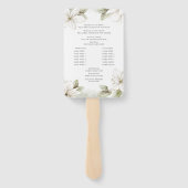 フローラマウンテン結婚式 プログラムファン ハンドファン (裏面)