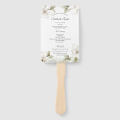 フローラマウンテン結婚式 プログラムファン ハンドファン (正面)