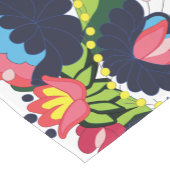 フローラマカラフルトイデジタルフォーク刺繍  ショートテーブルランナー (コーナー)