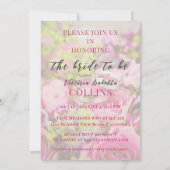 フローラマガジンカバーブライダルシャワー 招待状 (裏面)