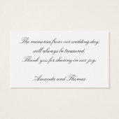 フローラマクロサンキューカード (裏面)