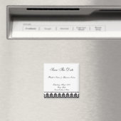 フローラマグネットブラック/ホワイト マグネット (インサイチュ (食洗機))