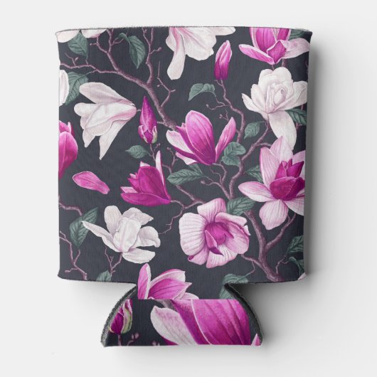 フローラマグノリア：パステルヴィンテージパターン 缶クーラー (正面)