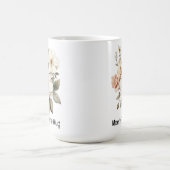 フローラマグfor Mom & Her,誕生日，マザーズの日 コーヒーマグカップ (中央)
