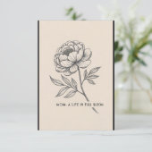 フローラマザーズデイアート – 「ライフ・イン・開花」デコール エンクロージャーカード (スタンド正面)