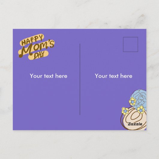 フローラマザーズデイデザイン ポストカード (裏面)