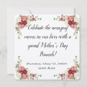 フローラマザーズデイブランチ招待状 招待状 (正面)