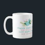 フローラマザーズデイマグ コーヒーマグカップ<br><div class="desc">偶然に私の母を作った愛があなたを私の友人にした！</div>