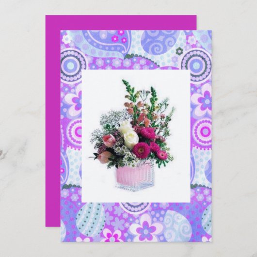 フローラマザーデイカード カード (正面/裏面)