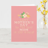 フローラマザーデイカード カード (黄色い花)