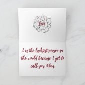 フローラマザーデイカード サンキューカード (内部)