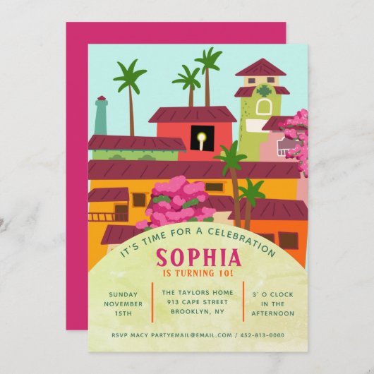 フローラマジカルハウス招待状 招待状 (正面/裏面)