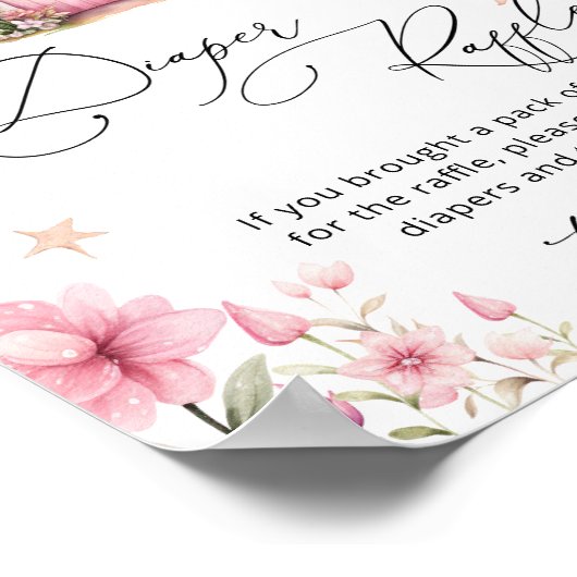 フローラマジカルフェアリーガーデンおむつラッフル ポスター (角)