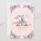 フローラマジカルプリンセス城招待状 招待状 (裏面)