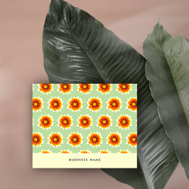 フローラマスタードイエロースモールビジネスオーダーの挿入