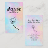 *~*フローラマッサージセラピストのマッサージセラピー 名刺 (正面/裏面)
