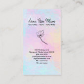 *~*フローラマッサージセラピストのマッサージセラピー 名刺 (裏面)