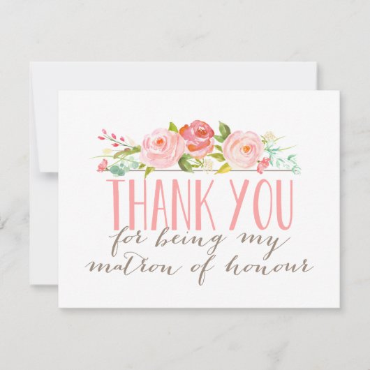 フローラマトロンありがとう サンキューカード (正面)