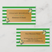 フローラマニキュア作家 名刺 (正面/裏面)