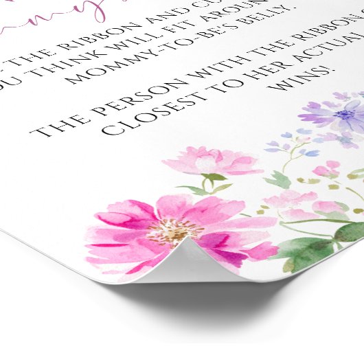 フローラママのおなかの赤ちゃんシャワーゲーム ポスター (角)