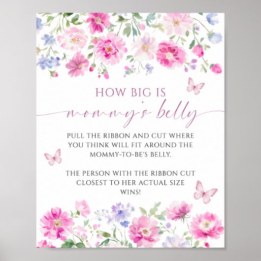 フローラママのおなかの赤ちゃんシャワーゲーム ポスター (正面)