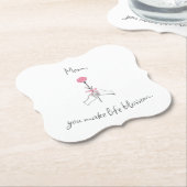 フローラママへの愛 – 紙コースター (アングル)