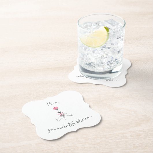 フローラママへの愛 – 紙コースター (インサイチュ)