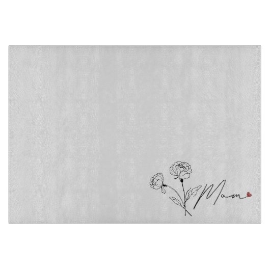 フローラママアート – マザーズデイギフトアイディア カッティングボード (正面)