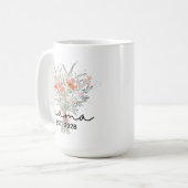 フローラママカスタム・マグマの母の日のプレゼント コーヒーマグカップ (正面左)