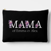 フローラママ文字パーソナライズされたキッズ名 アクセサリーポーチ (正面)