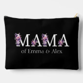 フローラママ文字パーソナライズされたキッズ名 アクセサリーポーチ (裏面)